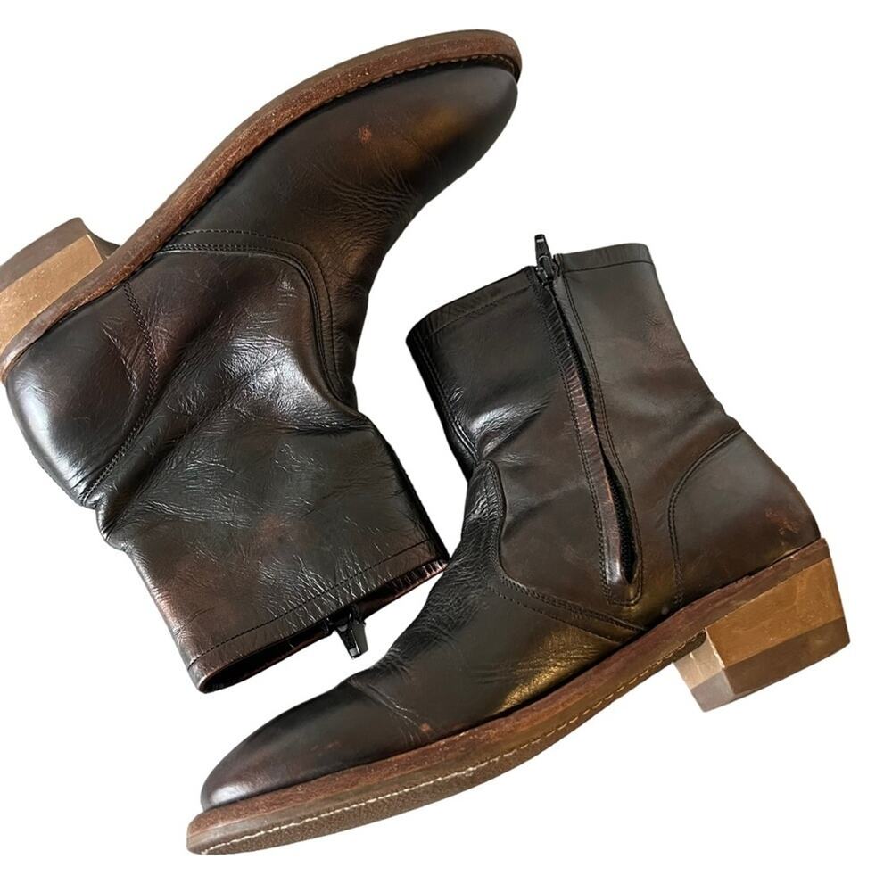 Maison Margiela Replica 70’s Tight High Ankle Campus Leather Boots Size … - Picture 12 of 12